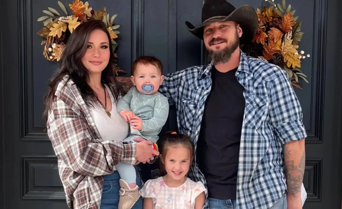 Taylor, co-owner of Battle Maidens, with family